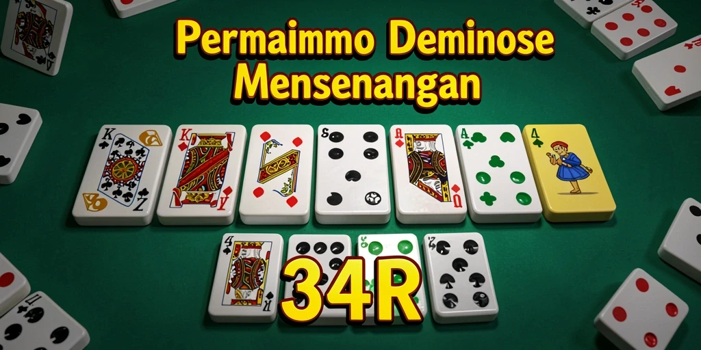 Tampilan gameplay seru dalam 34R, permainan Domino yang menantang.