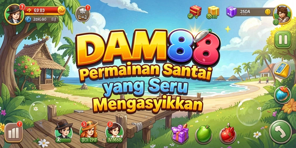 Tampilan gameplay yang menarik dan penuh warna dari DAM88.