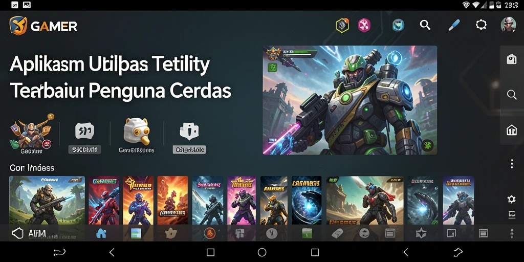 Tampilan utama GAMERP dengan fitur-fitur Utility yang menarik.