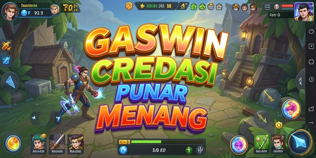 Tampilan gameplay GASWIN yang strategis dan menantang.