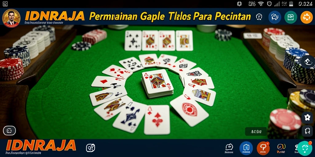 Tampilan gameplay menarik dari IDNRAJA saat bermain Gaple.