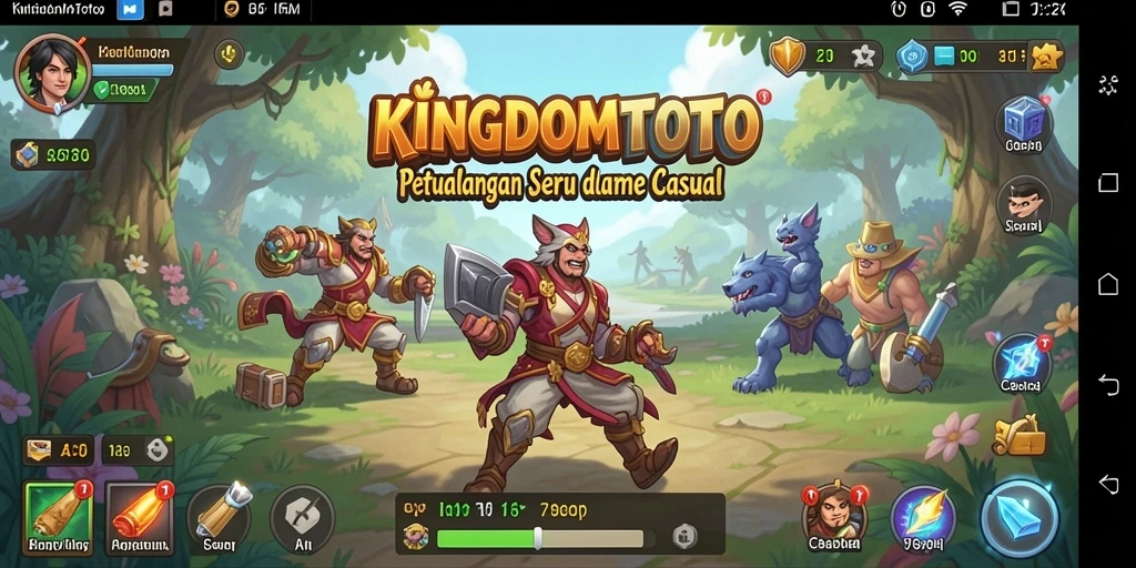 Tampilan menarik dari gameplay KINGDOMTOTO yang seru dan santai.