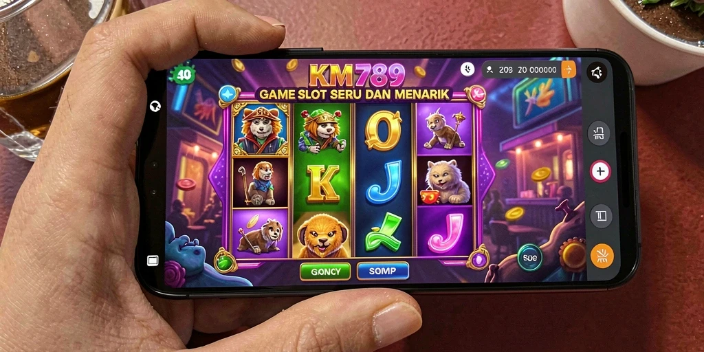 Tampilan menarik dari gameplay KM789 dalam permainan Slot.