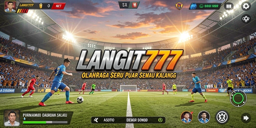Tampilan menarik gameplay LANGIT777 dalam pertandingan olahraga.