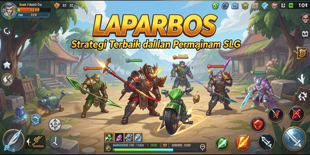 Tampilan gameplay menarik LAPARBOS dengan strategi mendalam.