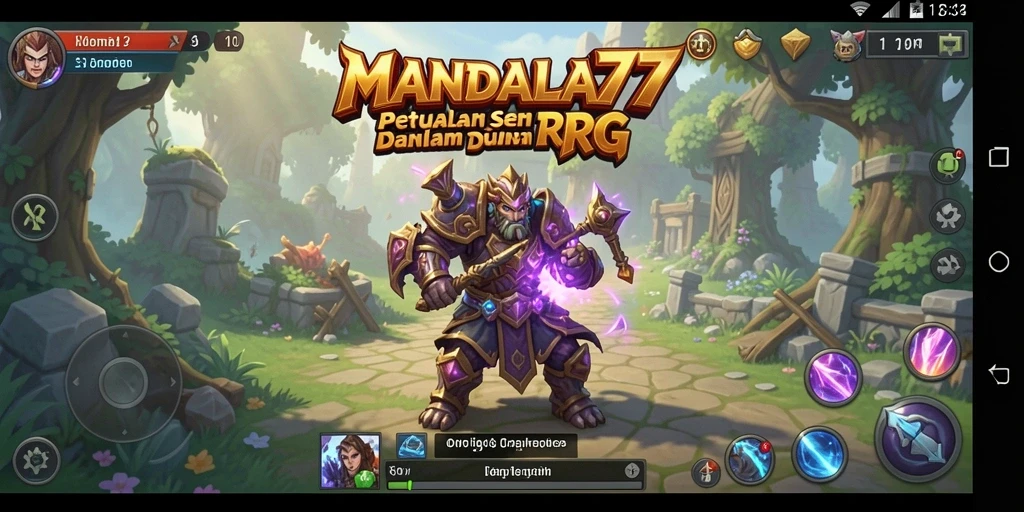 Gameplay seru MANDALA77 dengan karakter dan pertarungan yang menarik.