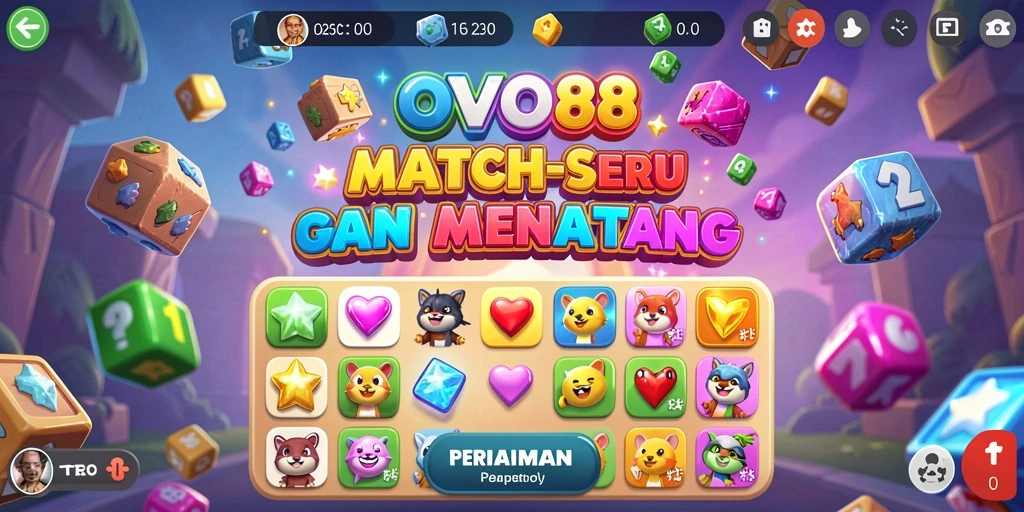 Tampilan gameplay OVO88 yang seru dan penuh warna.