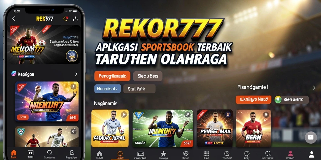 Tampilan gameplay menarik dan interaktif dalam aplikasi Sportsbook.