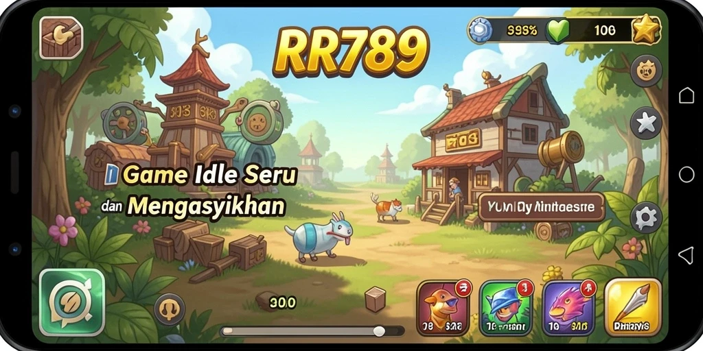 Tampilan gameplay menarik dari RR789 dengan elemen Idle yang seru.