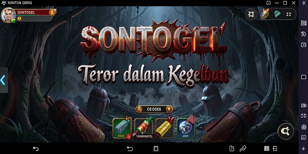 Screenshot gameplay HORROR SONTOGEL yang menegangkan.