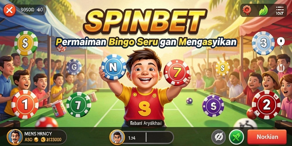 Tampilan gameplay Bingo yang menarik di SPINBET.