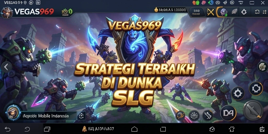 Screenshot utama menunjukkan gameplay menarik dan strategi SLG.