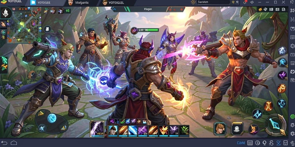 Gameplay seru YOTOGEL di arena MOBA yang penuh aksi.