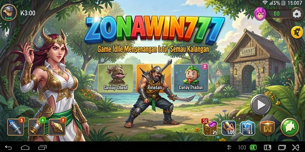 Screenshot gameplay ZONAWIN777 dengan tampilan menarik dan interaktif.